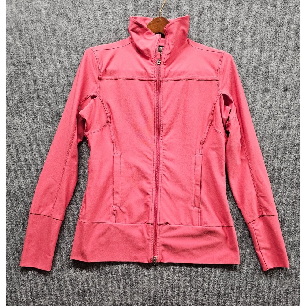 Nike Womens Dri-Fit Track Jacket Pink Full Zip Mock Neck Running 257905 Medium